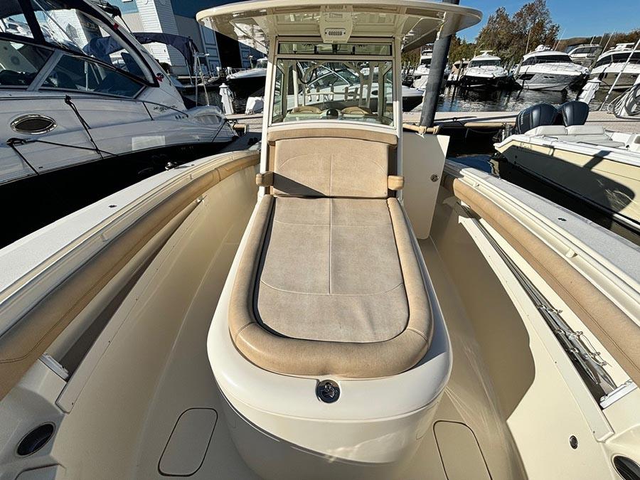 Bow seating and forward sun lounge